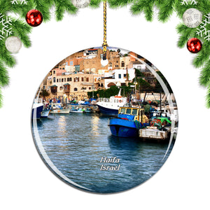 Israel Old City of Acre Haifa Christmas Ornament