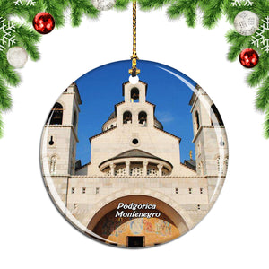 Cathedral Podgorica Montenegro Christmas Ornament