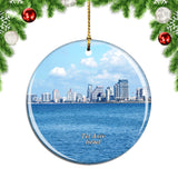 Israel Tel Aviv Port Christmas Ornament