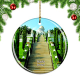 Israel The Baha'i Gardens Haifa Christmas Ornament