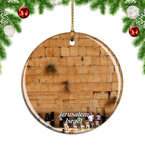 Israel The Western Wall Jerusalem Christmas Ornament