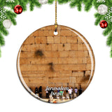 Israel The Western Wall Jerusalem Christmas Ornament