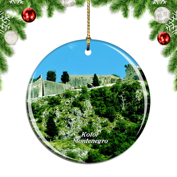 Kampana Tower Kotor Montenegro Christmas Ornament