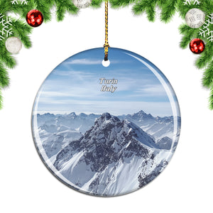 Italy Alps Turin Christmas Ornament