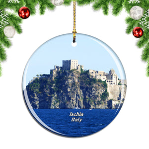 Italy Aragonese Castle Ischia Christmas Ornament