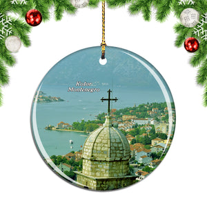 Kotor¡¯s Castle Of San Giovanni Montenegro Christmas Ornament