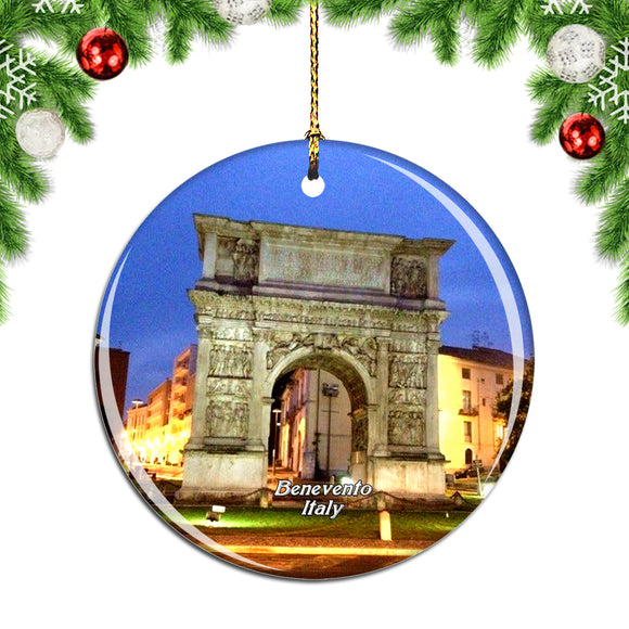 Italy Arco di Traiano Benevento Christmas Ornament