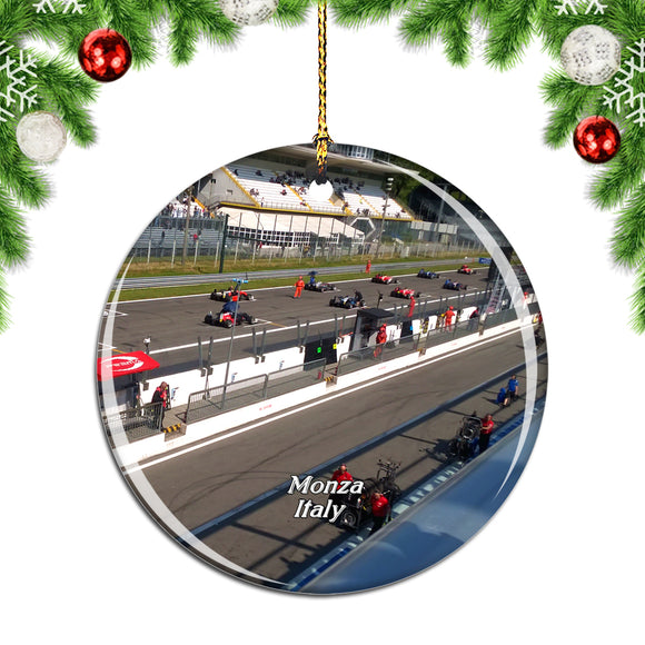 Italy Autodromo Nazionale Monza Christmas Ornament