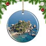 Italy Bella Island Taormina Christmas Ornament