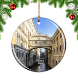 Italy Bridge of Sighs Venice Christmas Ornament