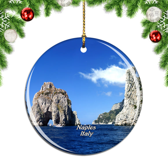 Italy Capri Island Naples Christmas Ornament