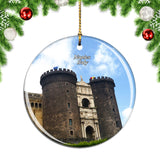 Italy Castle Nuovo Naples Christmas Ornament