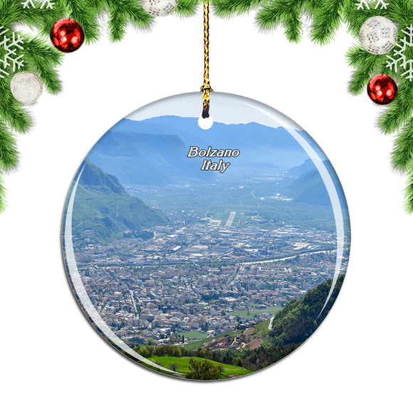 Italy Cathedral Bolzano Christmas Ornament