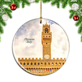 Italy City Hall Square Florence Christmas Ornament