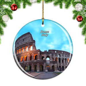 Italy Colosseum Rome Christmas Ornament