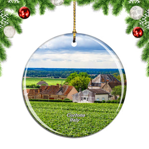 Italy Cortona Christmas Ornament