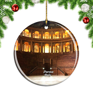 Italy Farnese Theater Parma Christmas Ornament