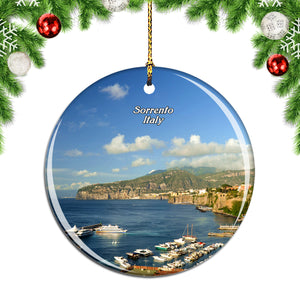 Italy Giovanna Beach Sorrento Christmas Ornament