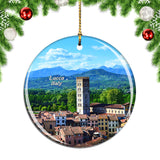 Italy Guinigi Tower Lucca Christmas Ornament