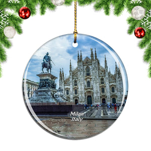 Italy ilan Cathedral Milan Christmas Ornament