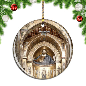 Italy Monreale Cathedral Sicily Christmas Ornament