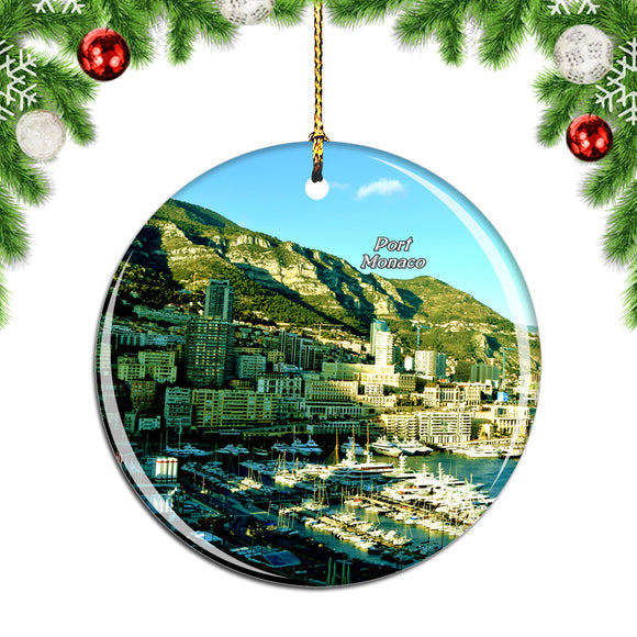 Monaco Port Christmas Ornament