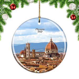 Italy Old Town Florence Christmas Ornament