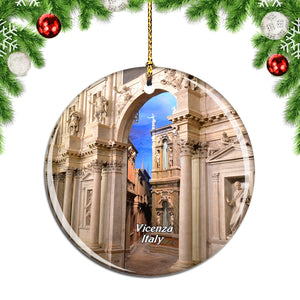 Italy Olympic Theater Vicenza Christmas Ornament