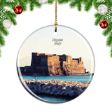 Italy Ovo Castle Naples Christmas Ornament