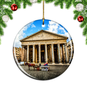 Italy Pantheon Rome Christmas Ornament