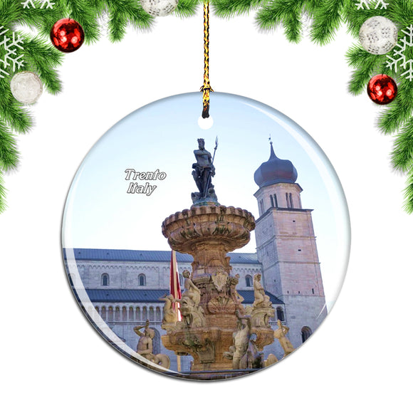 Italy Piazza Duomo Trento Christmas Ornament