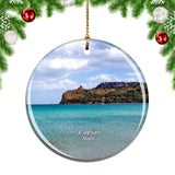 Italy Poetto Cagliari Christmas Ornament