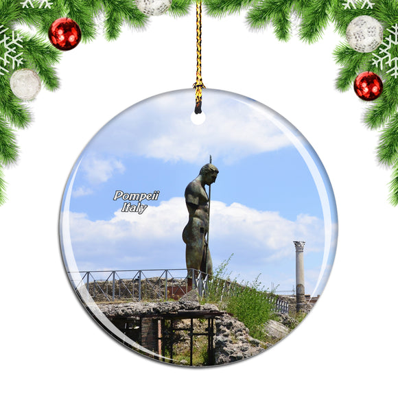 Italy Pompeii Christmas Ornament