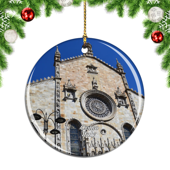 Italy Saint Abbondio Cathedral Como Christmas Ornament