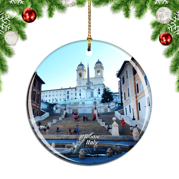 Italy Spanish Steps Christmas Ornament