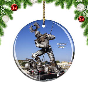 Italy Square Verona Christmas Ornament