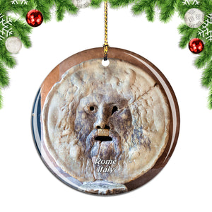 Italy The Mouth of Truth Rome Christmas Ornament