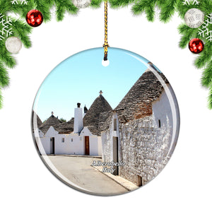 Italy The Trulli of Alberobello Christmas Ornament