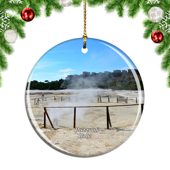 Italy Vulcano Solfatara Pozzuoli Christmas Ornament