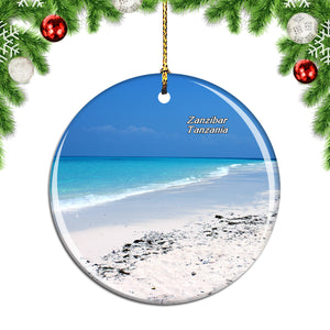 Jambiani Beach Zanzibar Tanzania Christmas Ornament