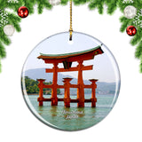 Japan Itsukushima Shinto Shrine Hiroshima Christmas Ornament