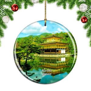 Japan Kinkakuji Temple Kyoto Christmas Ornament