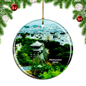 Japan Matsuyama Castle Christmas Ornament