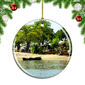 Kotu Beach Gambia Christmas Ornament