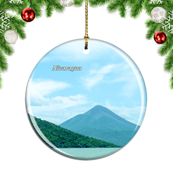 Lake Nicaragua Christmas Ornament