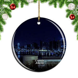 Luanda Angola Christmas Ornament