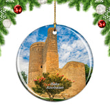 Maiden Tower Baku Azerbaijan Christmas Ornament