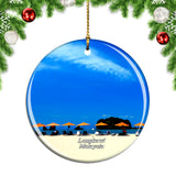 Malaysia Cenang Beach Langkawi Christmas Ornament