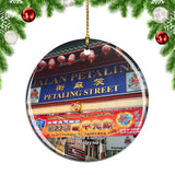 Malaysia Jalan Petaling Kuala Lumpur Christmas Ornament