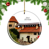 Bled Castle Slovenia Christmas Ornament